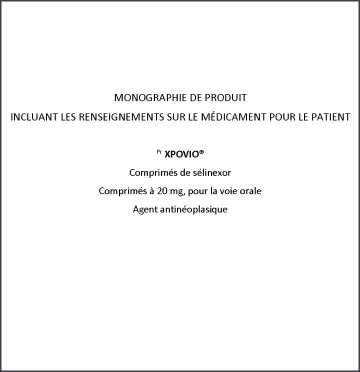 Monographie de produit
